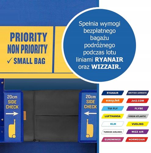 Rovicky plecak podróżny lekki bagaż podręczny do samolotu na Arena.pl