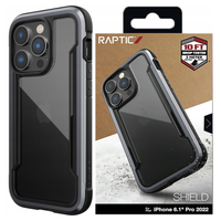 raptic x-doria shield case etui iphone 14 pro pancerny pokrowiec czarny