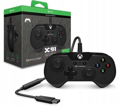 Gamepad przewodowy Hyperkin X91 Wired Controller Black do Xbox, PC na Arena.pl
