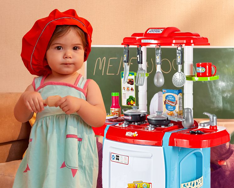 Kuchnia dla dzieci z piekarnikiem i zlewem Niebieska zdjęcie 8