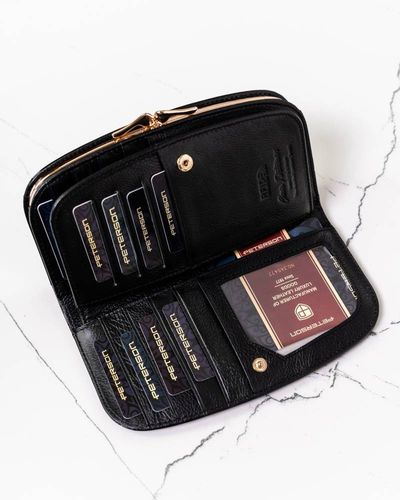 duży portfel damski ze skóry naturalnej - peterson na Arena.pl