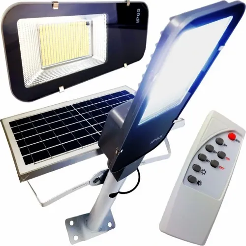 Mocna lampa solarna uliczna 358 LED PANEL SOLARNY+UCHWYT IP65 7000K PILOT na Arena.pl