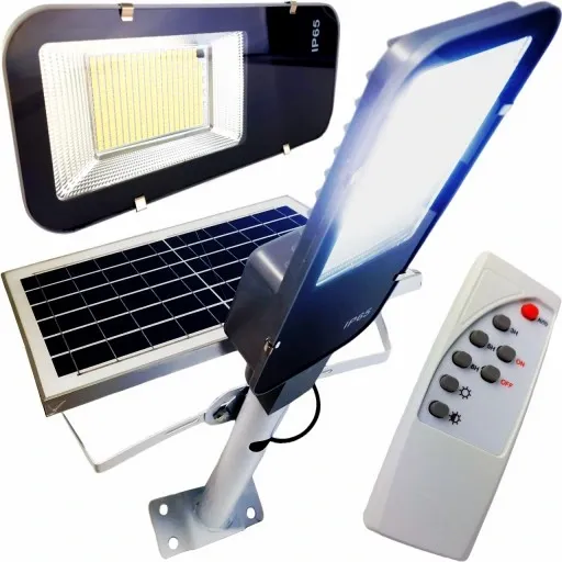 Mocna lampa solarna uliczna 358 LED PANEL SOLARNY+UCHWYT IP65 7000K PILOT zdjęcie 6