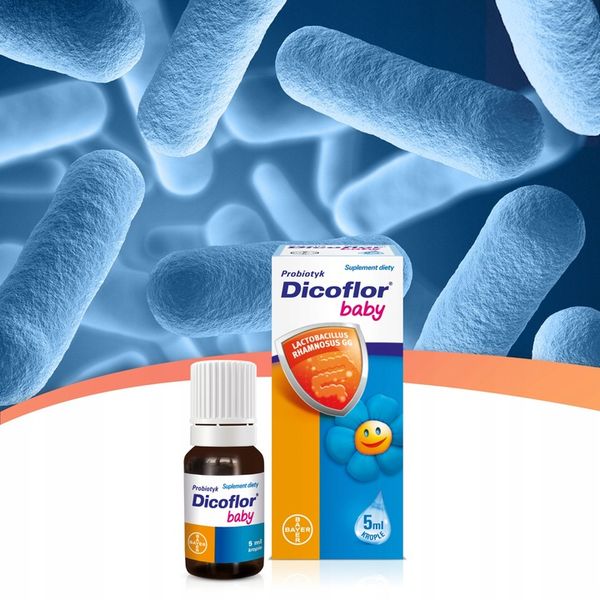 Zestaw Dicoflor Baby krople, probiotyk 4x 5ml zdjęcie 5