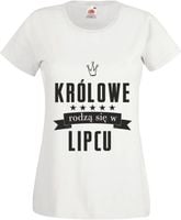 Koszulka na urodziny KRÓLOWE RODZĄ SIĘ W LIPCU