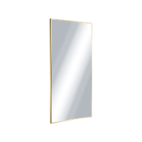 Kuadro lustro łazienkowe 100x50 cm prostokątne, złoty szczotkowany