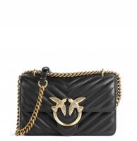 Pinko torebka listonoszka skóra naturalna czarny