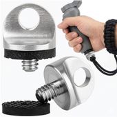 Uchwyt na Pasek 1/4" ŚRUBA Aparatu Gimbala 23 mm Aluminium Guma Srebrny