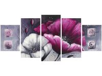 70CM 150CM OBRAZ 5 ELEM MALOWANE MAKI ŚCIENNY