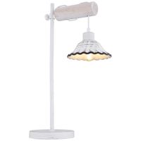 Biurkowa LAMPKA prowansalska JOWITA 54050-1T Globo stojąca LAMPA metalowa stołowa biała czarna