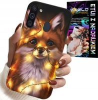 ETUI DO SAMSUNG GALAXY A21 - SŁODKI LISEK ZWIERZĘTA LEŚNE CASE +SZKŁO