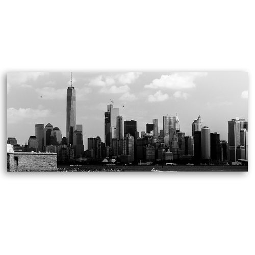 Obraz na płótnie, Miasto czarno białe 150x50 na Arena.pl