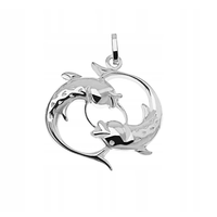 SREBRNY WISIOREK ZNAK ZODIAKU RYBY SREBRO 925