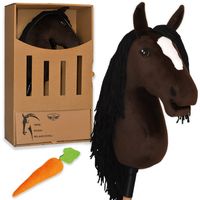 PEGAZ CLUB oryginalny Hobby Horse A3 Wielkopolski gniady brązowy koń na kij