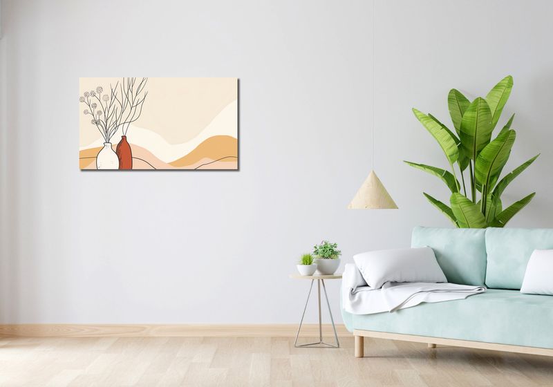 Obraz 90x50cm Stylowe Beże zdjęcie 2