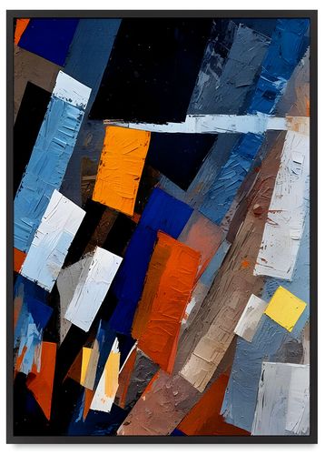 Plakat plakaty obrazy abstrakcyjne w ramie 50x70 cm w czarnej ramie na Arena.pl