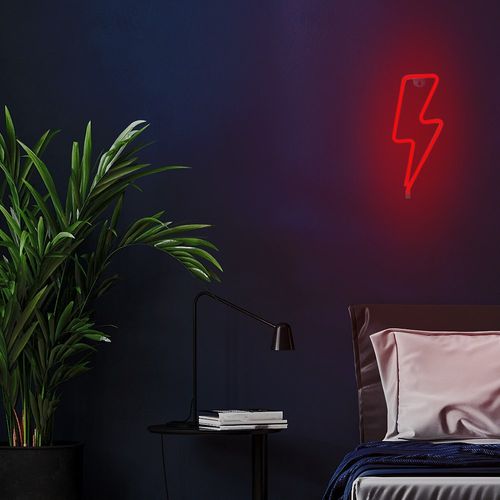 Neon LED PIORUN czerwony Bat + USB FLNE06 Forever Light na Arena.pl