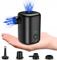 ELEKTRYCZNA POMPKA PRÓŻNIOWYCH MATERAC PIŁKI AKUMULATOROWA + 4 KOŃCÓWKI