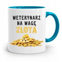 Kubek Błękitny Weterynarza Na Wagę Złota Prezent Z Nadrukiem Ze Zdjęciem