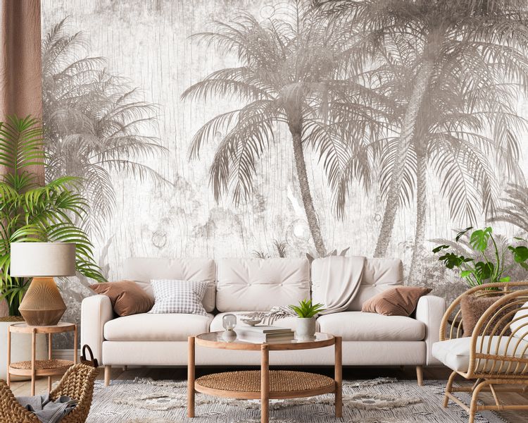 Fototapeta PALMY Las Tropikalny Tekstura Abstrakcja 270cm x 180cm zdjęcie 7