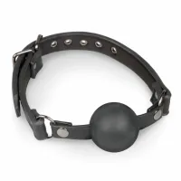 easytoys pasek z dużą silikonową kulą - regulowany, czarny