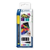 marker lumocolor f permanent mix 6 szt staedtler
