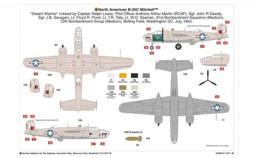 Airfix North American B-25C/D Mitchell na Arena.pl