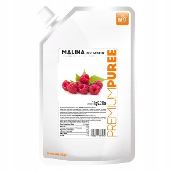 Puree Malina premium Menii 1 kg zdjęcie 1