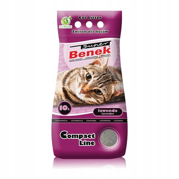 SUPER BENEK Żwirek Compact Lawenda 10l zdjęcie 7