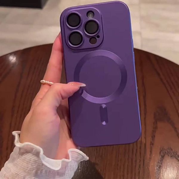 Etui Iphone 13 Pro Soft Magsafe Fioletowe zdjęcie 6