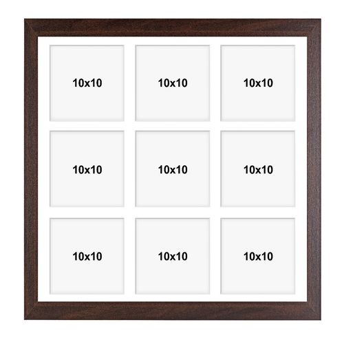 Ramka na 9 zdjęć Hekla 40x40x9 MDF galeria brązowy 1szt. na Arena.pl