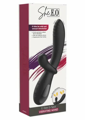 she.e.o estim rabbit vibrator silikonowy, 5 trybow e-stim, 10 wibracji na Arena.pl