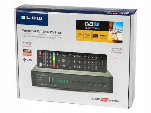 TUNER DEKODER DVB-T2 TV NAZIEMNEJ H.265 HEVC FULL HD USB HDMI BATERIE na Arena.pl