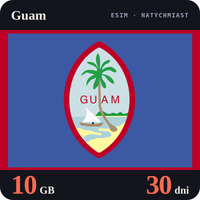 Karta eSIM Internet Guam 10 GB na 30 dni - bez rejestracji