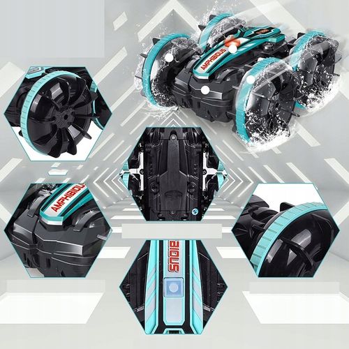 SAMOCHÓD ZDALNIE STEROWANY RC GESTAMI AMFIBIA 2 PILOTY 4x4 360° PŁYWAJĄCY na Arena.pl