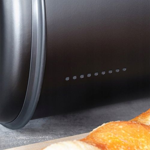 Duży CHLEBAK czarny metalowy pojemnik kuchenny na pieczywo chleb bułki na Arena.pl