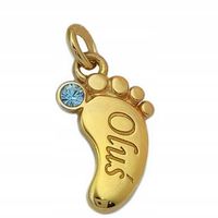 ZŁOTA ZAWIESZKA STÓPKA 585 dla Mamy +TWÓJ GRAWER