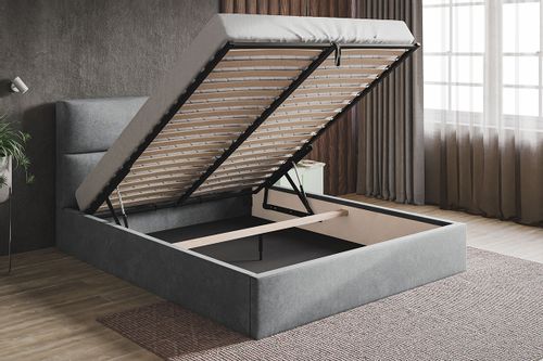 Łóżko Slim 6 tapicerowane 180x200 stelaż pojemnik na Arena.pl