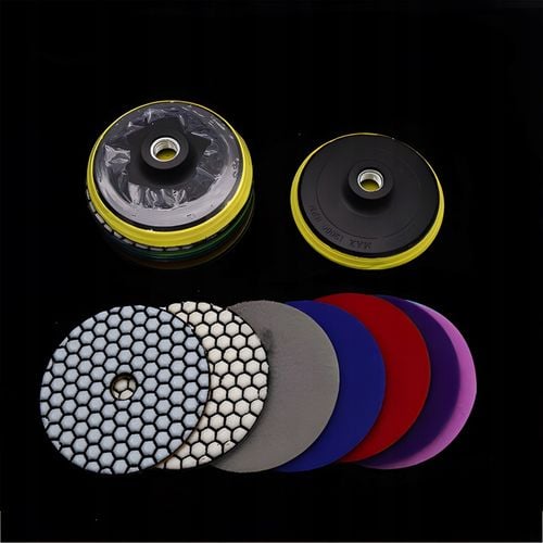 ZESTAW TARCZE DIAMENTOWE DO SZLIFOWANIA I POLEROWANIA PŁYTEK KRAWĘDZI na Arena.pl