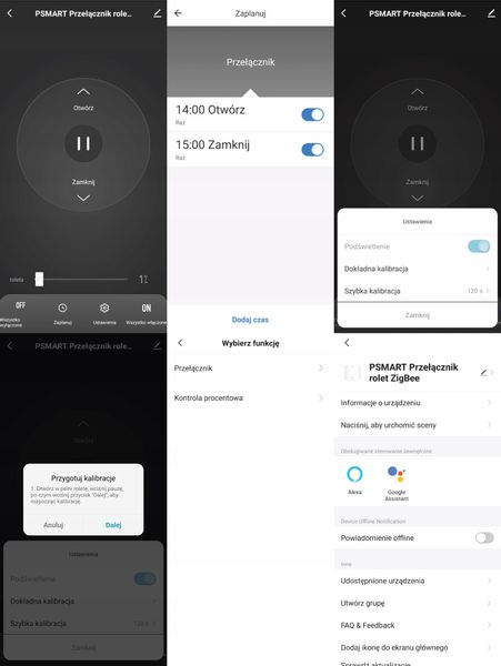 Sterownik Rolet ZigBee TUYA PSMART Biały zdjęcie 11