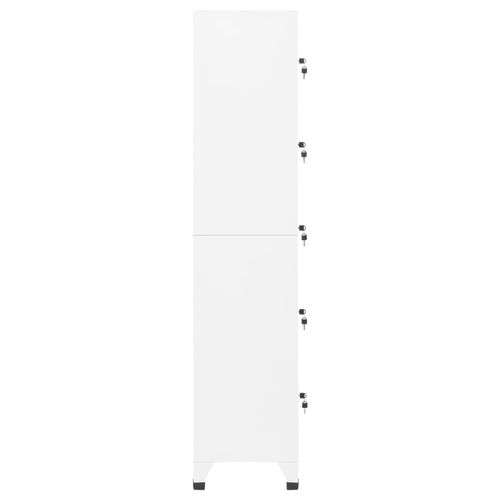 Szafka zamykana na klucz, biała, 38x40x180 cm, stalowa na Arena.pl