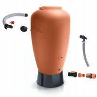 Zbiornik AQUACAN 440 l + przyłącza, podstawa | Cegła, Pojemność: 440 l, Wymiary 76x82x126 cm, Kolor Cegła, Waterform, Prosperplast