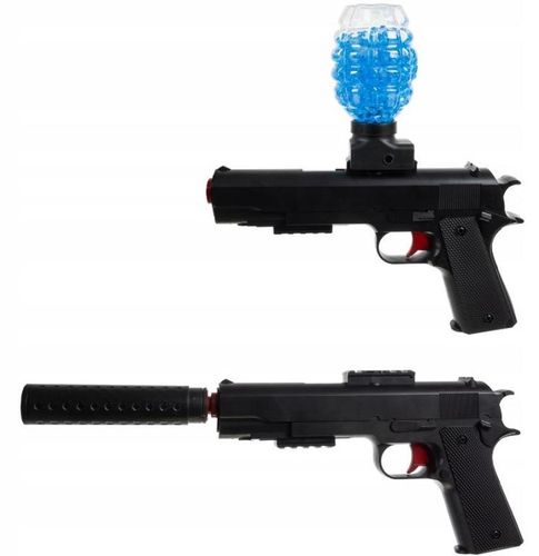 PISTOLET AUTOMATYCZNY NA KULKI ŻELOWE WODNE AKUMULATOR BEZPIECZNY ZESTAW na Arena.pl
