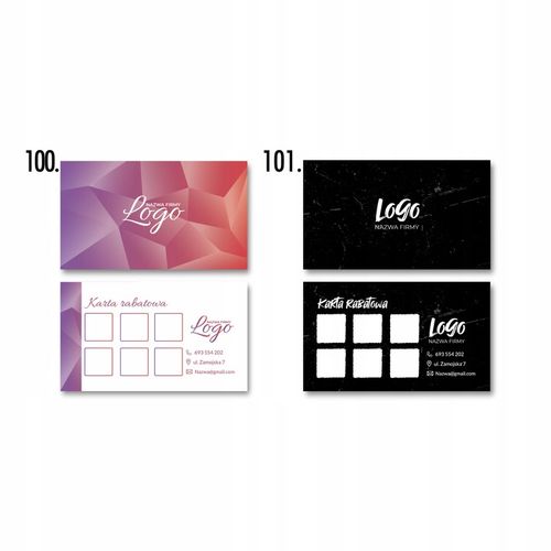 KREATOR Karty rabatowe karty stałego klienta120szt na Arena.pl