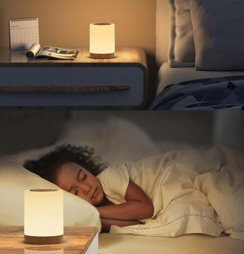 LAMPKA NOCNA LED, DOTYKOWA, ŚCIEMNIANA, LAMPA STOŁOWA LED, LAMPKA na Arena.pl