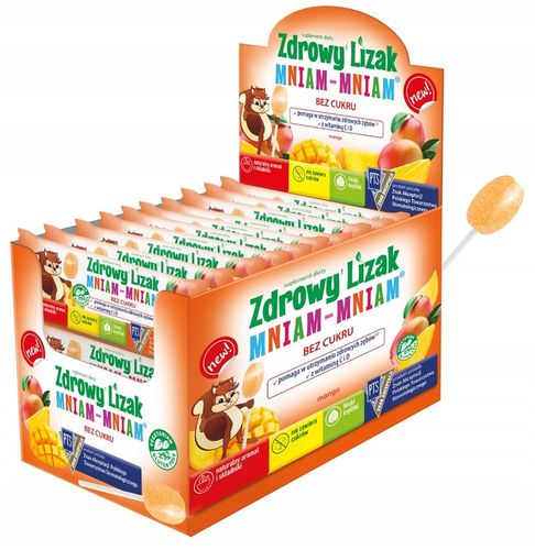 Zdrowy Lizak Mniam-Mniam sm.mango 40szt. na Arena.pl