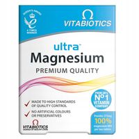 VITABIOTICS Ultra Magnesium 375mg MAGNEZ UKŁAD NERWOWY MIĘŚNIE 60 tabletek