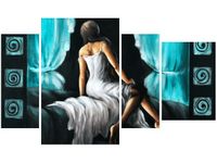 OBRAZ KOBIETA TURKUSIE