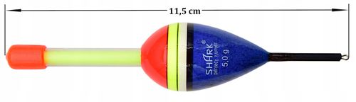 Spławik Przelotowy z BALSY SHARK 5,0 g / 11,5 cm z gniazdem na nasadkę na Arena.pl