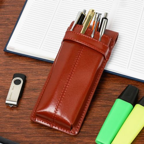 Piórnik Skórzany Etui Na Pióro Brązowe Beltimore J03 na Arena.pl